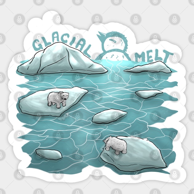 Glacial Melt Sticker by Udit